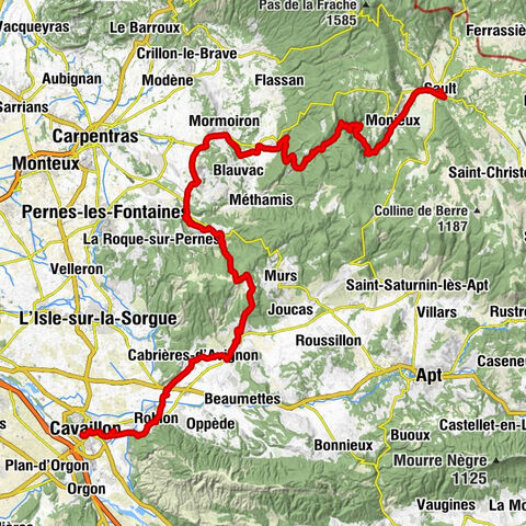 Sault - La Croc - La Loge - Cavaillon