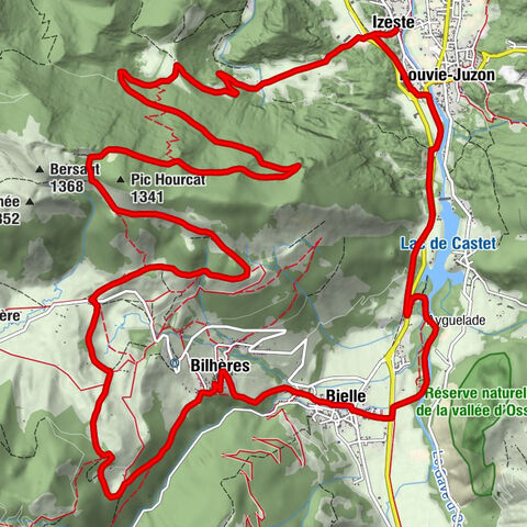 Izeste - Gouffre de Pilorge - Bilhères - Église Saint-Jean-Baptiste