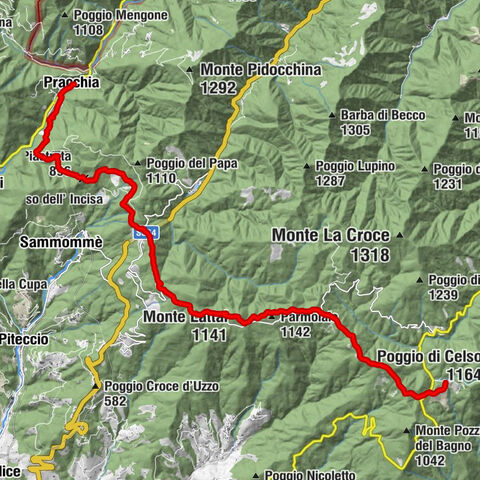 San Lorenzo - Monte Lattai - Parmolaio - Ponte del Termine