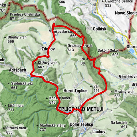 Teplice nad Metují město - Planetárium - Indián - Squaw