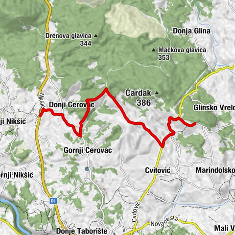 Karlovačka županija - Donji Cerovac - Gornji Cerovac - crkva svetog Nikole