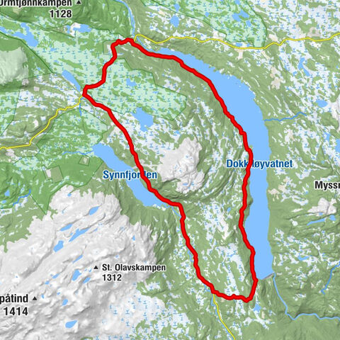 Storslåtte - Jomyrkroken - Søre Synnsætra - Nordre Land