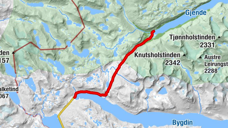 Gjendebu - Brandbustrønde - Eidsbugarden - Fondsbu