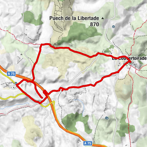 La Couvertoirade - Les Infruts - La Pezade - Aven de Renousés