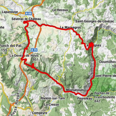 La Catonnerie - Col de Saint-Rome-de-Dolan - Église Saint-Martin - Champ d'Anne