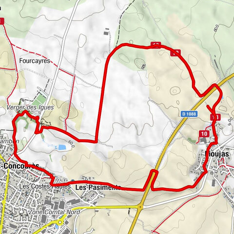 Sébazac-Concourès - Igue de Sébazac - Lioujas - Les Pasiments