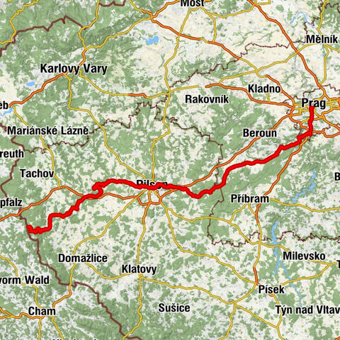 Praha - Flaška - Bernartice - Tillyschanz