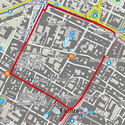 Quartiere Centro Nord - Chiesa di Santo Stefano - Faenza - Chiesa di San Filippo Neri
