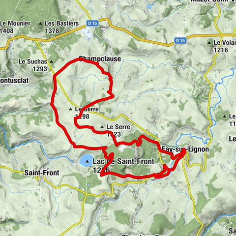 Fay-sur-Lignon - Le Pont du Mont - Le Prat - Mont Dernier
