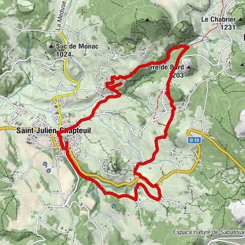 Saint-Julien-Chapteuil - Chanalez - Le Fraisse - Les Couderts