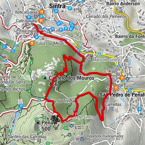 Miradouro da Ferraria - Igreja de Santa Maria - Igreja de São Pedro de Canaferrim - Castelo dos Mouros