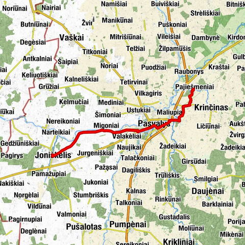 Pajiešmeniai - Pasvalys - Joniškėlis - Joniškėlio Švč. Trejybės bažnyčia