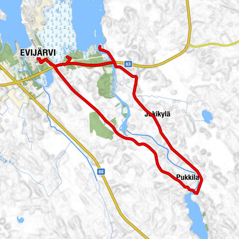 Evijärvi - Jokikylä - Pukkila - Kirsilä