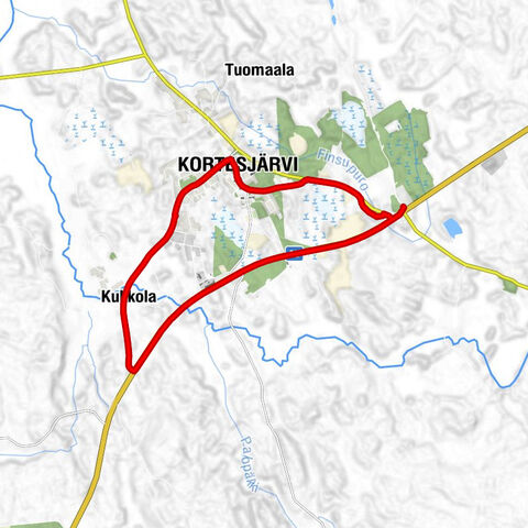 Kauhava - Kortesjärvi - Tapiola - Kukkola