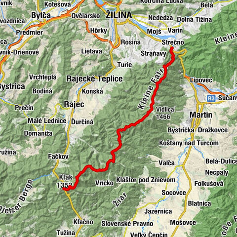 Nezbudská Lúčka - Veľká lúka - Kľak - Fačkov