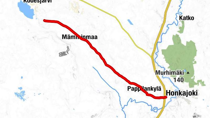 Honkajoki - Pappilankylä - Mäkikylä - Kivikylä