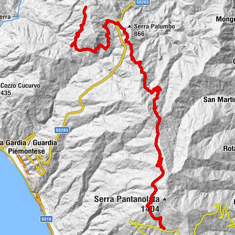 Fuscaldo - Cinquevie - Caserma Forestale di Cinquemiglia - Rifugio Cinquemiglia di Fuscaldo