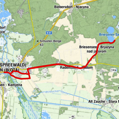 Lübben (Spreewald) - Lubin (Błota) - Boba Bistro - Bauernstübel - Trüschels Kolonie