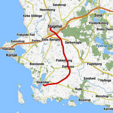 Skælskør - Magleby Ravnemark - Sønder Bjerge - Slagelse