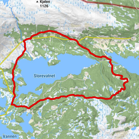 Hemsedal - Urdin - Vesle Svarahovda - Nordre Hovda