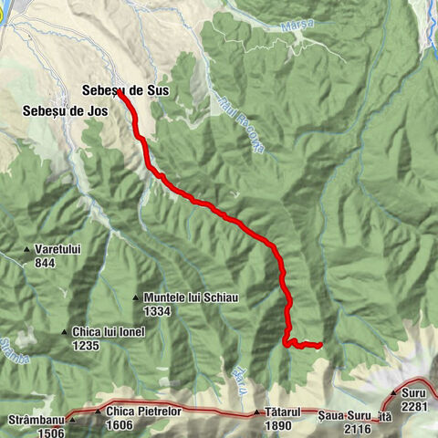 Sebeșu de Sus - Cascada Urlătoarea Lupilor - Suru