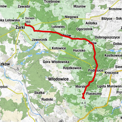 Kościół pw. Nawiedzenia Najświętszej Maryi Panny - Żarki - Kaplica Mirów - Kościół pw. Trójcy Przenajświętszej
