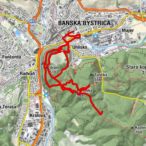 Banská Bystrica - Chapel of St. John of Nepomuk - Urpín - Vartovka