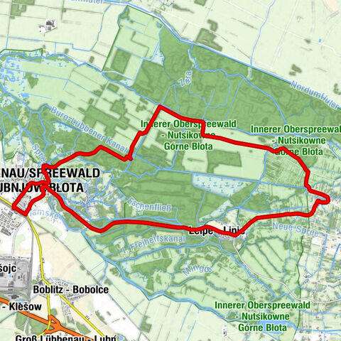 Lübbenau (Spreewald) / Lubnjow (Błota) - Lübbenau/Spreewald - Lubnjow/Błota - Sankt-Nikolai-Kirche - Wotschofska