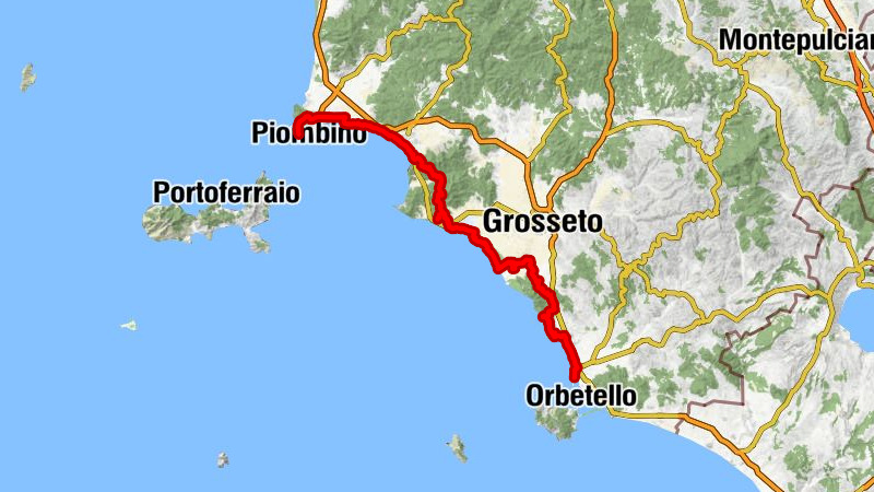 Piombino - Poggio Meletone - Poggio Petriccio - Orbetello