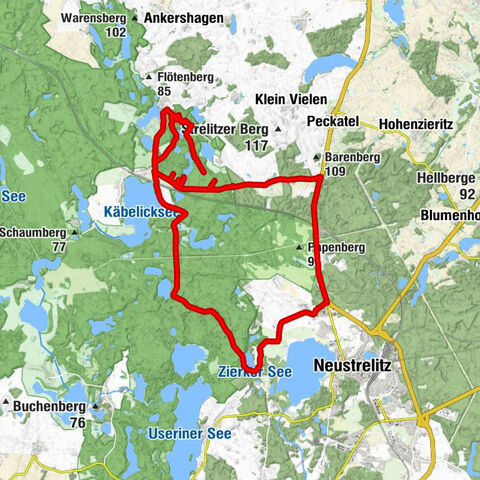 Kratzeburg - Adamsdorf - Wiesenthal - Prälank
