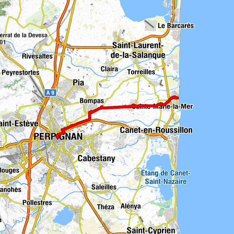 Perpignan - Camp d'en Barrera - Villelongue-de-la-Salanque - Quartier Sainte-Anne