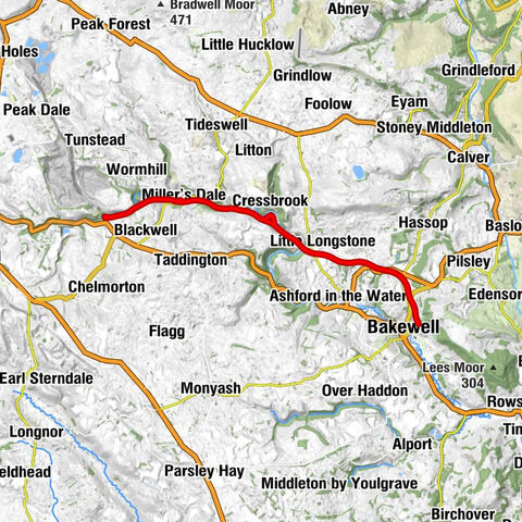 Bakewell - Little Longstone - Monsal Head - Wormhill