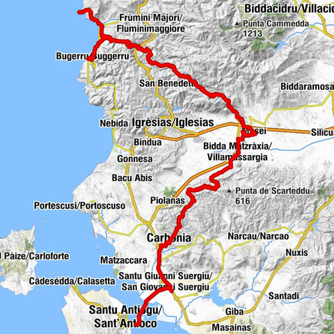 Capo Pecora - Punta Bau Mannu - Monte Su Casteddu - Is Loddus
