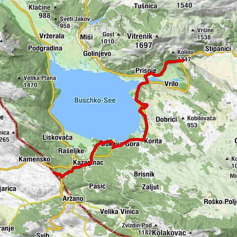 Donja Prisika - Gornja Prisika - Vuletići - Naselje Vrilo