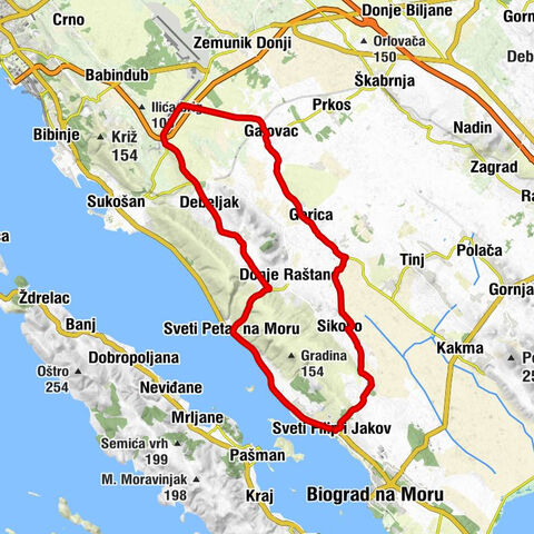 Sveti Filip i Jakov - Sikovo - Lužine - Gornje Raštane