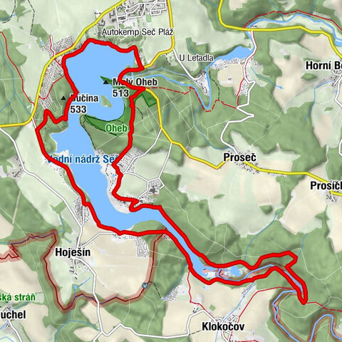 Proseč u Seče - Restaurace u stodoly - Bučina - Seč