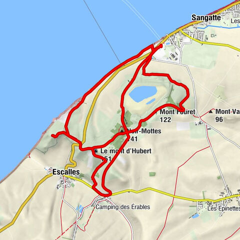 Sangatte - Noir-Mottes - Le mont d'Hubert - Noires Mottes