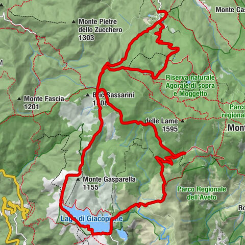 Lago delle Lame - Rifugio Monte degli Abeti - Cappelletta delle Lame - Monte Gasparella