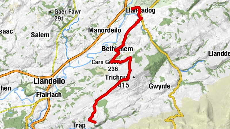 Llangadog - Carn Goch - Bethlehem