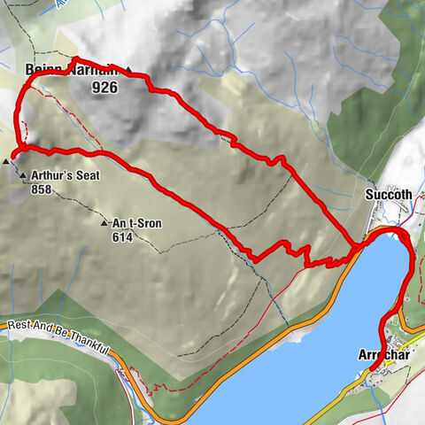 Arrochar - Beinn Narnain - Ben Arthur (The Cobbler) - The North Peak