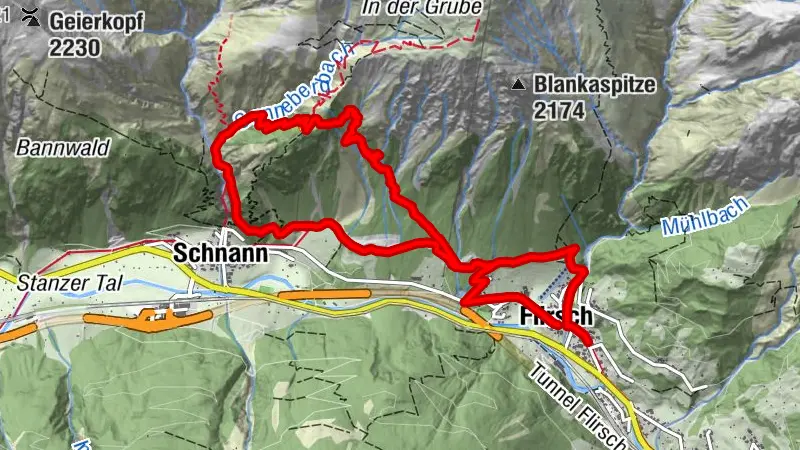 Bergwaldweg Wanderung