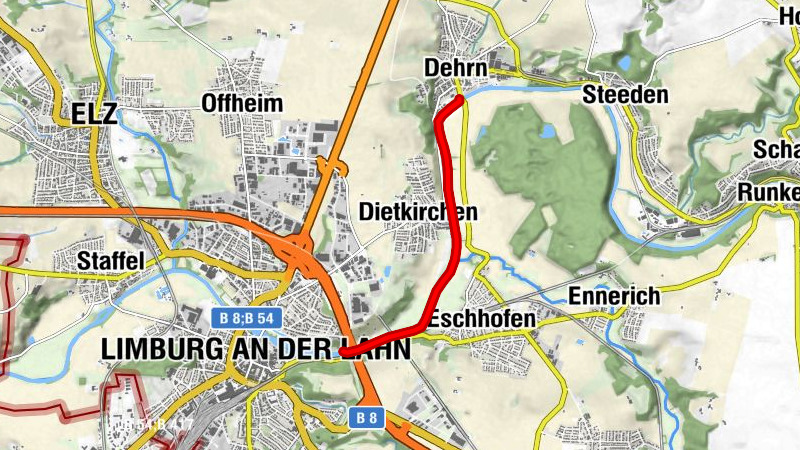 Canoe River Lahn 21st stage Runkel-Dehrn to Limburg boat slipway