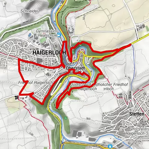 Römerturm-Rundweg ums historische Haigerloch