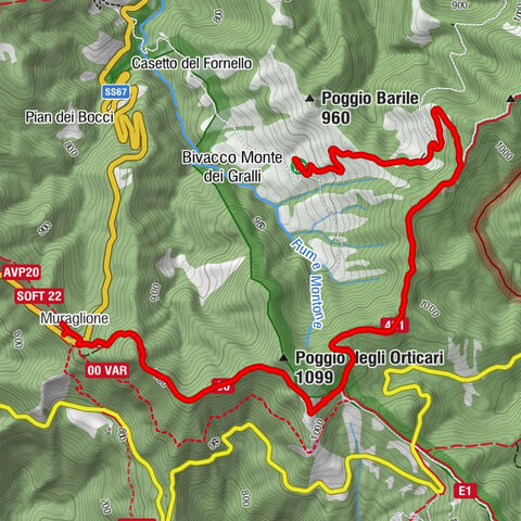 Passo del muraglione , Bivacco monte dei gralli