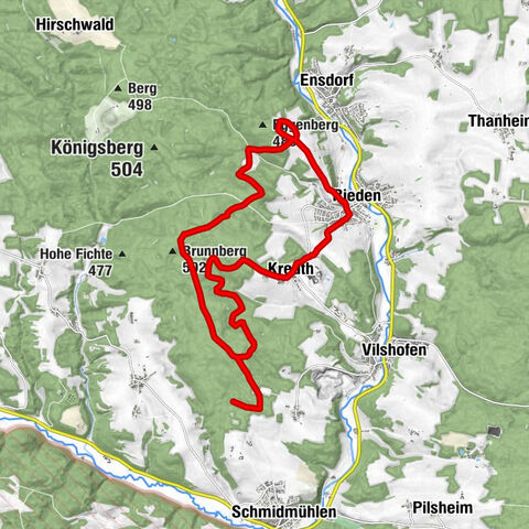 Hirschwald-Schlaufe am Jurasteig