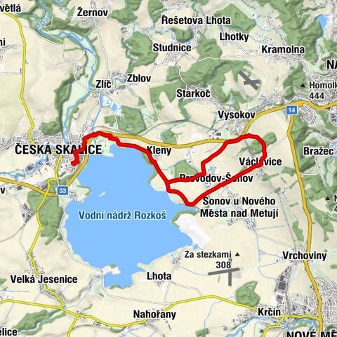 Česká Skalice - Kleny - Provodov-Šonov - Kostel sv. Václava