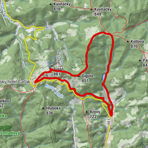 Horský hotel Čarták - Soláň - Rolba - Gigula