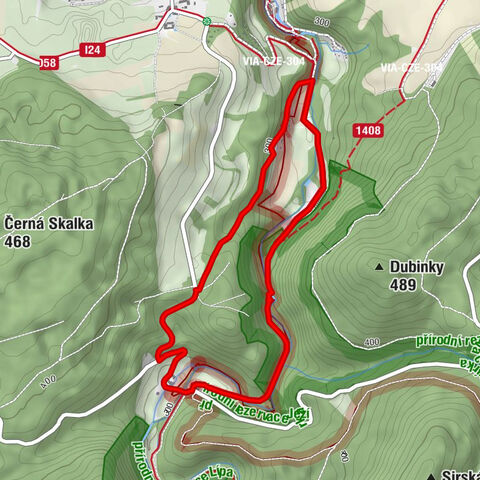 Skryje nad Berounkou - Skryjský vodopád