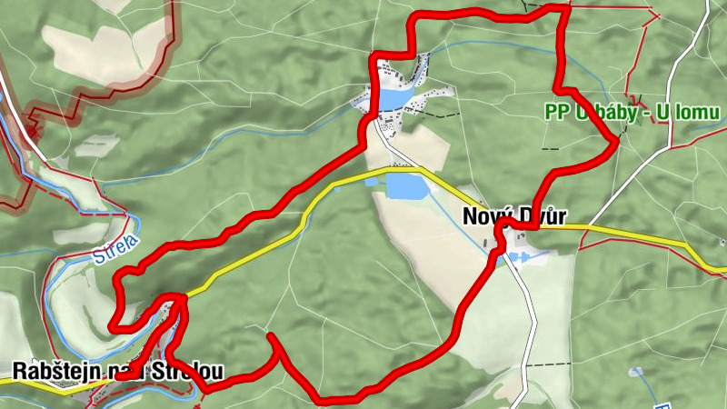 Rabštejn nad Střelou - Panna Marie Sedmibolestná - Loreta - Lovecký klub Hubert