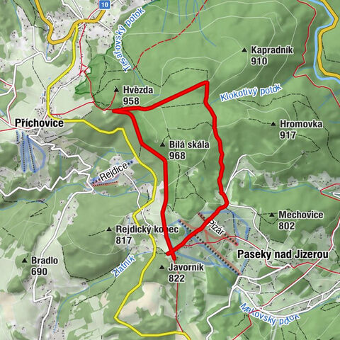 Na Prdečku - Pod Javorníkem - Bosna - Turnovská chata
